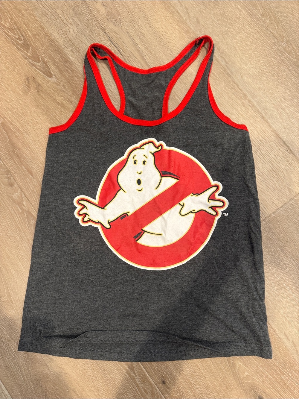 Ghostbusters Women’s ' Charcoal Gray & Red Tank Top